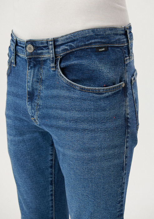 Mavi Мужские Джинсы Темно-Синие Leo Skinny [4]