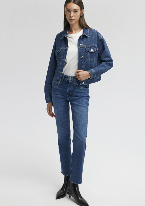 Mavi Blugi Albastri Viola Slim Straight Femei [1]