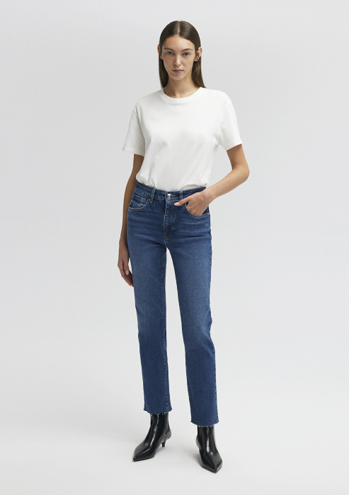 Mavi Blugi Albastri Viola Slim Straight Femei [2]