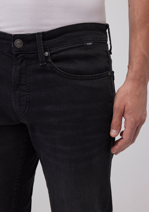 Mavi Blugi Negri Hunter Straight Barbati [5]
