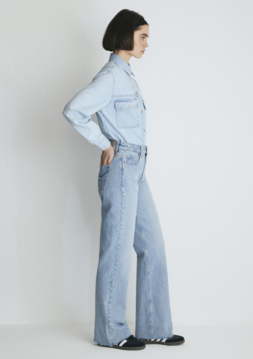 Mavi Женские Джинсы Голубые Victoria Wide Leg [6]