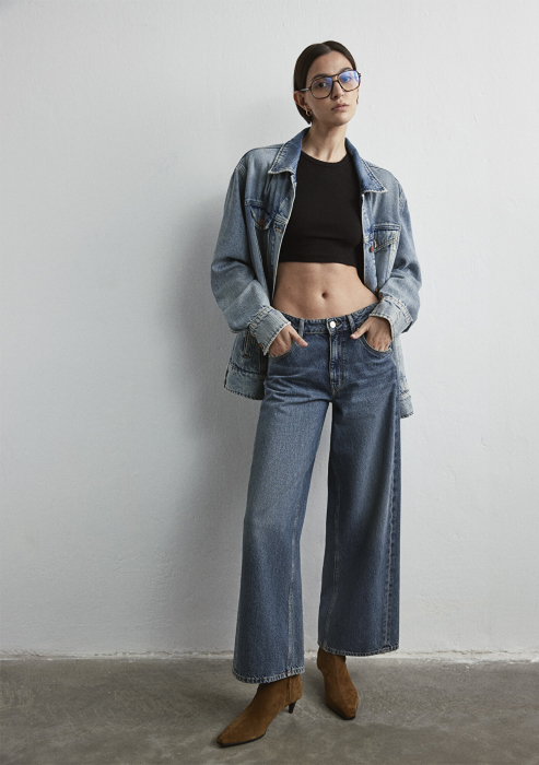 Mavi Blugi Albastri SIENA Wide Leg Femei [3]