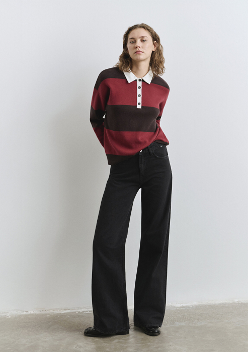 Mavi Женские Джинсы Чёрные Malibu Wide Leg [2]