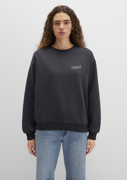 Mavi Bluza Gri Inchis Loose Femei [4]
