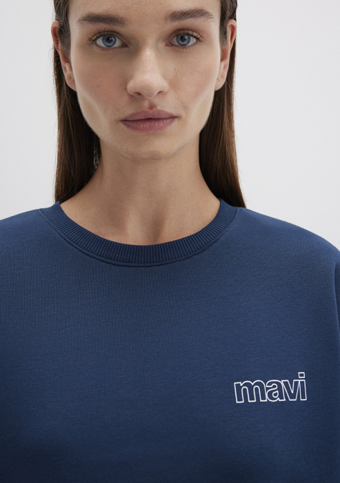 Mavi Bluza Navy Loose Femei [5]