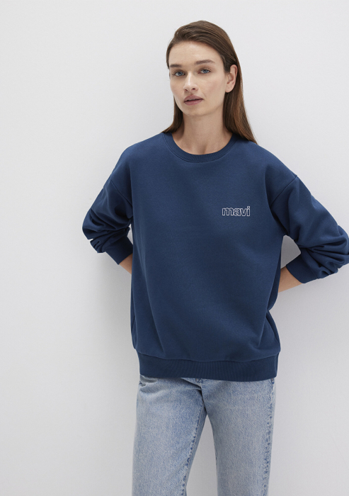 Mavi Bluza Navy Loose Femei [1]
