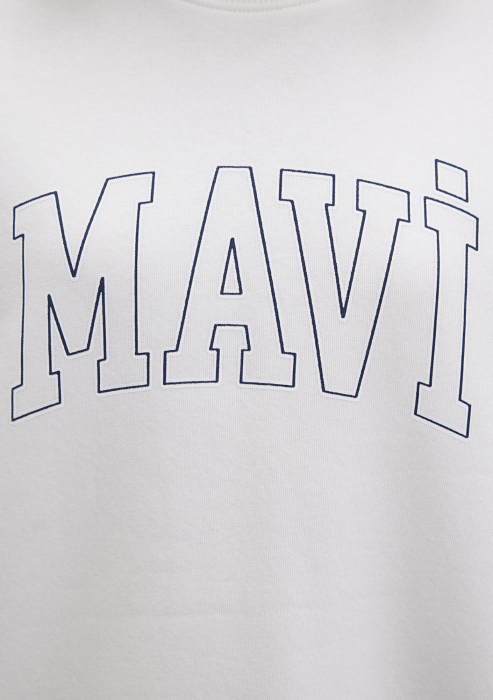 Mavi Bluza Alba Loose Femei [7]