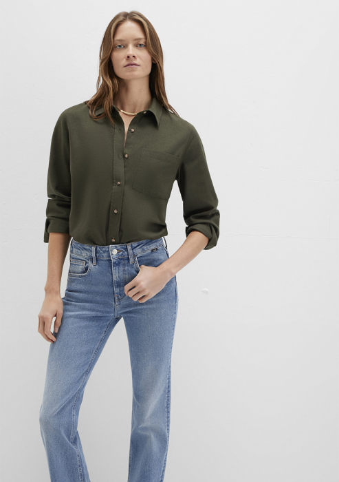 Mavi Женская Рубашка Gri/Verde  [1]