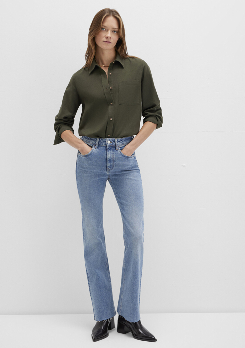 Mavi Женская Рубашка Gri/Verde  [2]