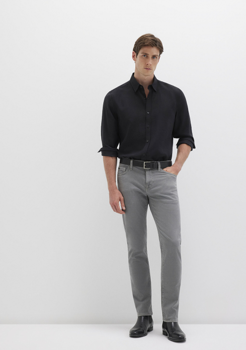 Mavi Pantaloni Gri Slim Straight Barbati [2]