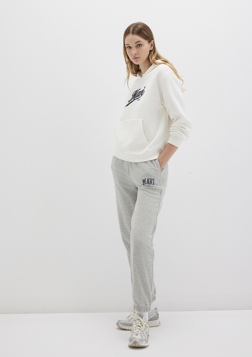 Mavi Pantaloni Gri Deschis Straight Femei [2]