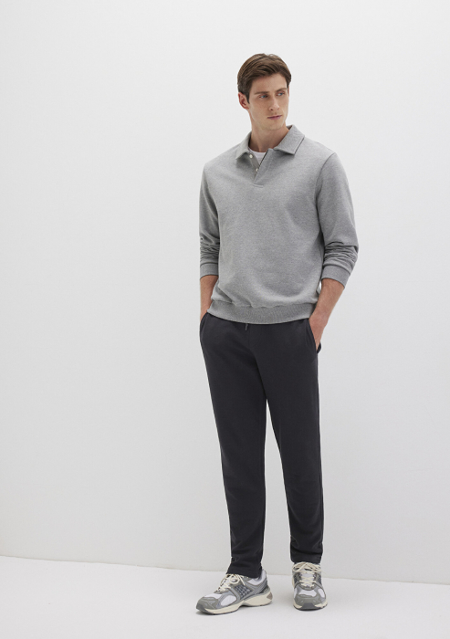 Mavi Pantaloni Negri Regular Straight Barbati [3]