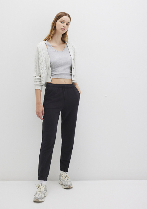 Mavi Pantaloni Negri Slim Straight Femei [3]