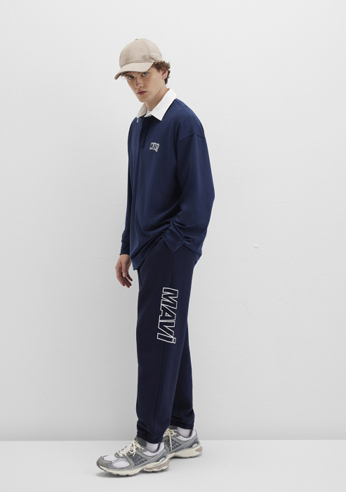 Mavi Pantaloni Navy Loose Barbati [2]