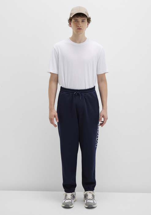 Mavi Pantaloni Navy Loose Barbati [3]