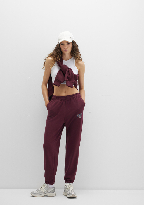 Mavi Pantaloni Rosii-Visiniii Straight Femei [1]