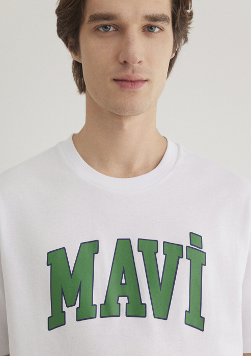 Mavi Tricou Alb  Barbati [5]