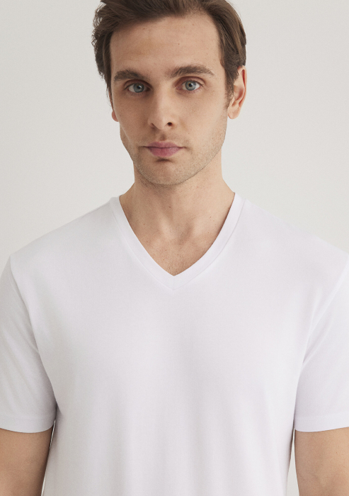 Mavi Футболка Alb Fitted [7]