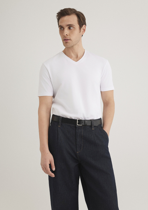 Mavi Tricou Alb Fitted Barbati [3]