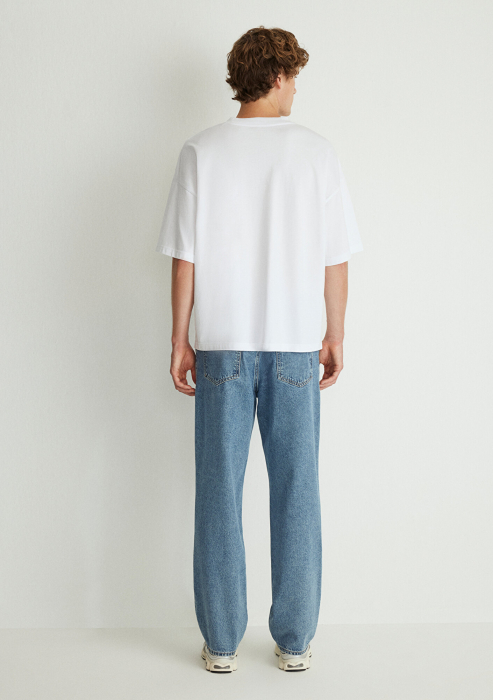 Mavi Мужская Футболка Белая Oversize [4]