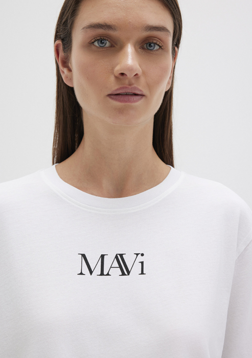Mavi Tricou Alb Regular Femei [5]
