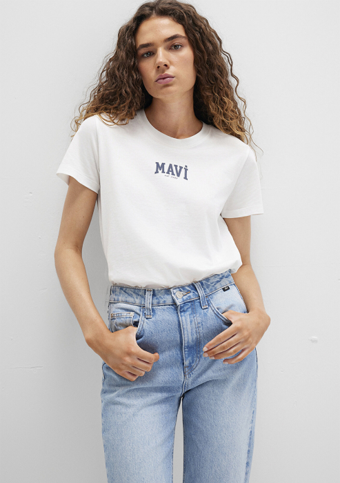 Mavi Футболка Alb Regular [1]