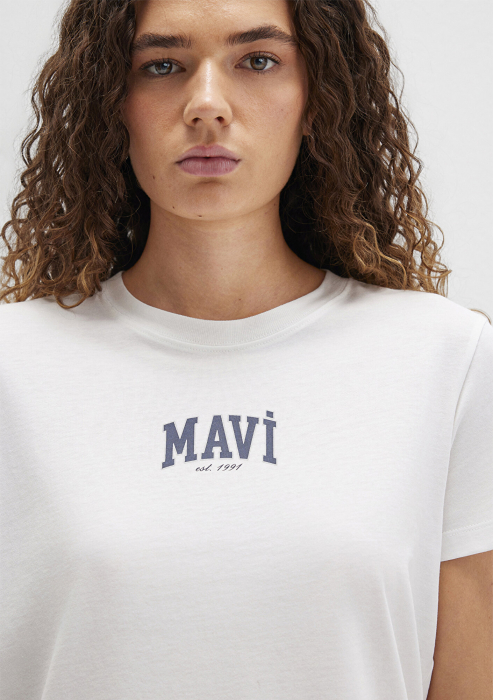 Mavi Футболка Alb Regular [5]