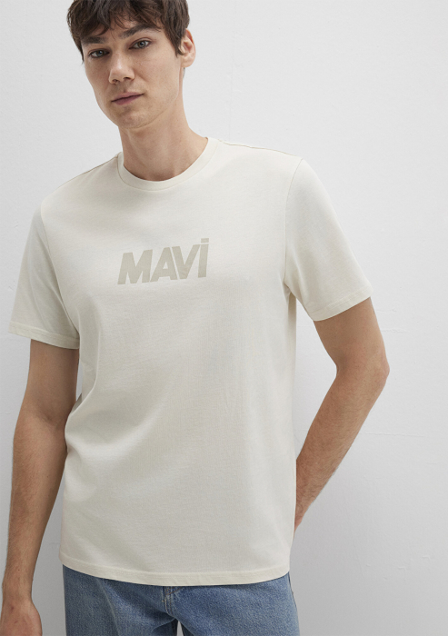 Mavi Мужская Футболка Беживая Regular [3]