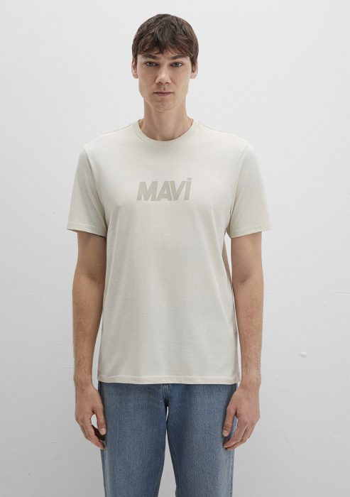 Mavi Мужская Футболка Беживая Regular [4]