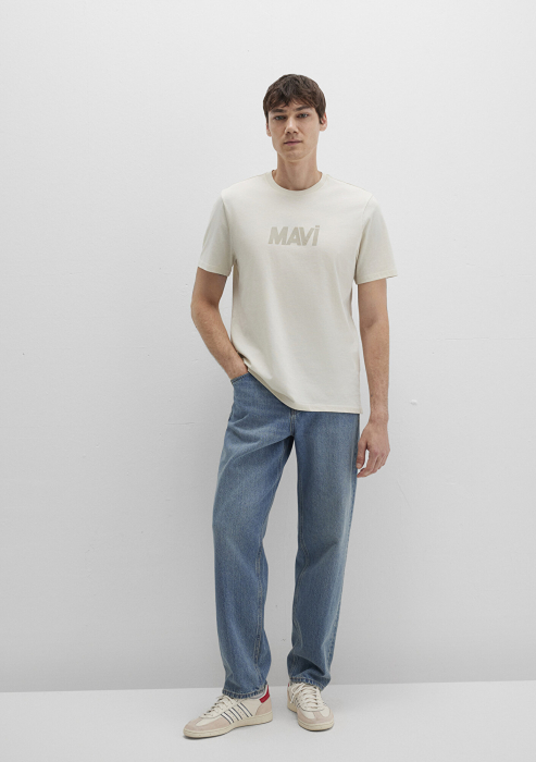 Mavi Мужская Футболка Беживая Regular [2]