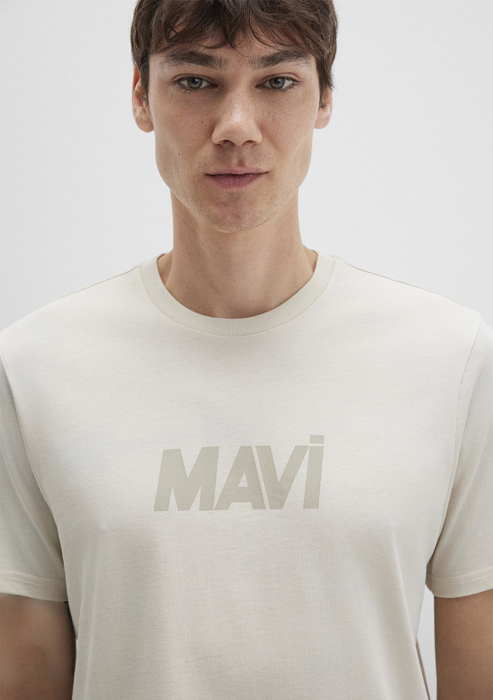 Mavi Мужская Футболка Беживая Regular [6]