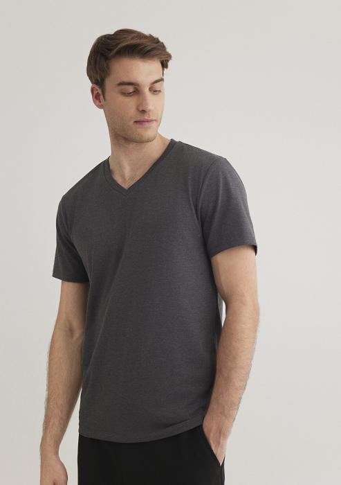 Mavi Tricou Gri Fitted Barbati [2]
