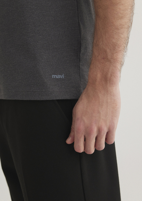 Mavi Tricou Gri Fitted Barbati [6]