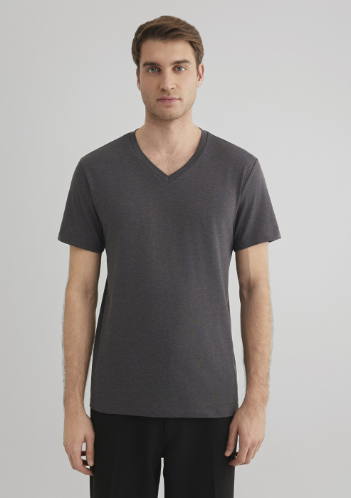 Mavi Tricou Gri Fitted Barbati [3]