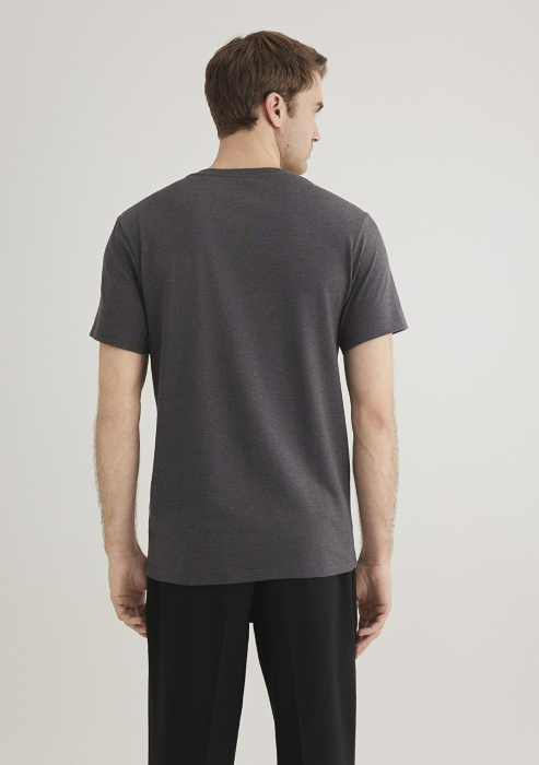 Mavi Tricou Gri Fitted Barbati [4]