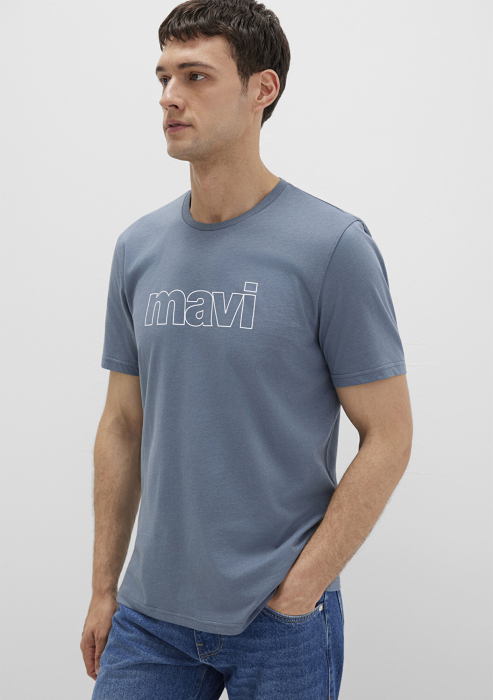 Mavi Мужская Футболка Серая Slim [3]