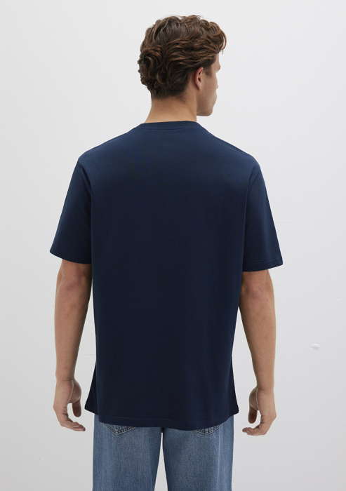 Mavi Tricou Navy Loose Barbati [4]