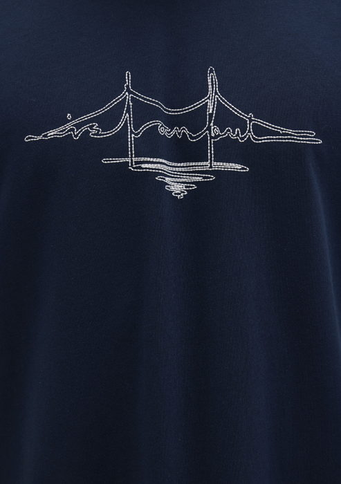 Mavi Tricou Navy Loose Barbati [6]