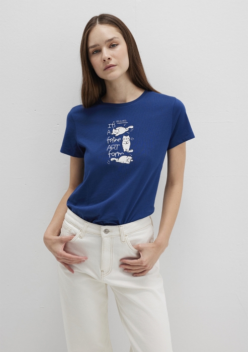 Mavi Tricou Navy Semi Slim Femei [1]