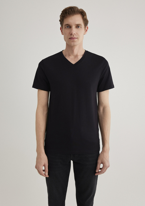 Mavi Футболка Negru Fitted [4]