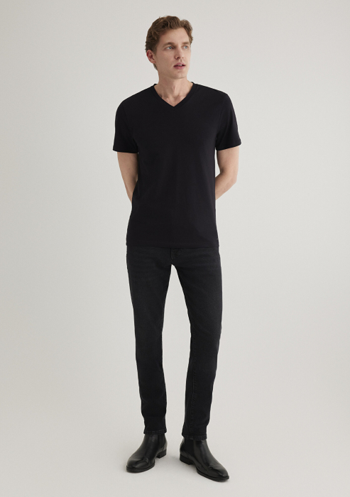 Mavi Tricou Negru Fitted Barbati [2]