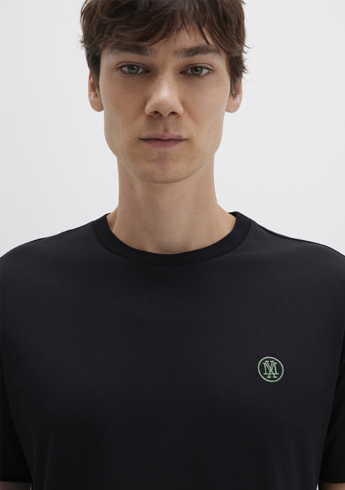 Mavi Tricou Negru Loose Barbati [6]