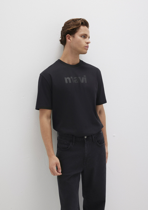 Mavi Футболка Negru Loose [3]