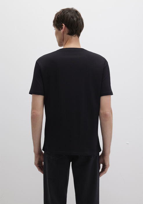Mavi Tricou Negru Loose Barbati [5]