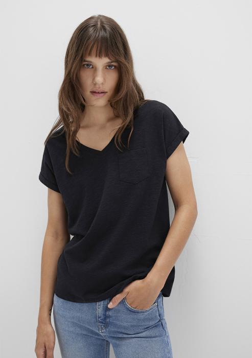 Mavi Tricou Negru Loose Femei [1]