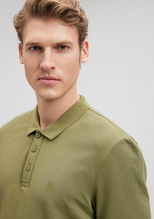 Mavi Tricou Polo Verde Masliniu Slim Barbati [6]