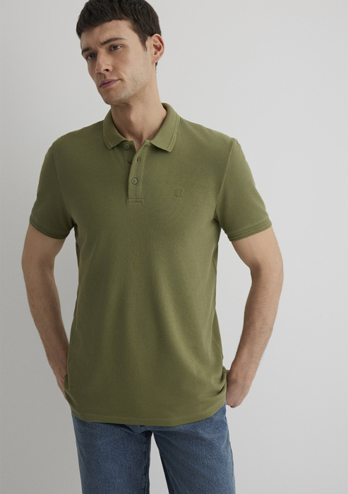 Mavi Tricou Polo Verde Masliniu Slim Barbati [1]