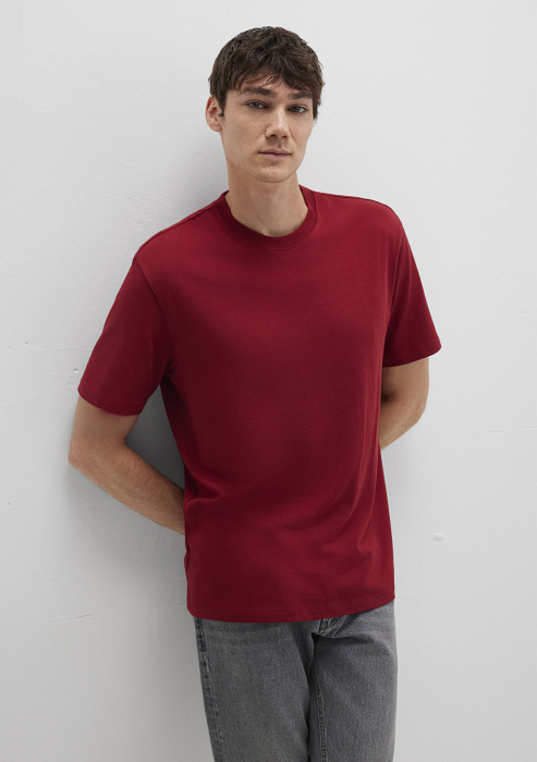 Mavi Tricou Rosu Loose Barbati [3]