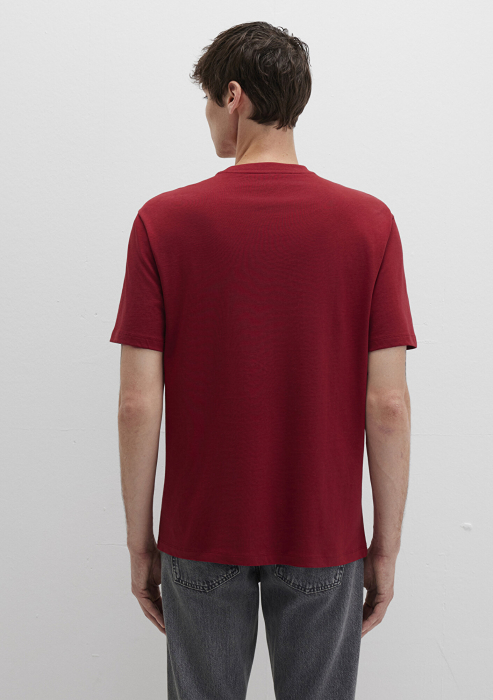 Mavi Tricou Rosu Loose Barbati [5]