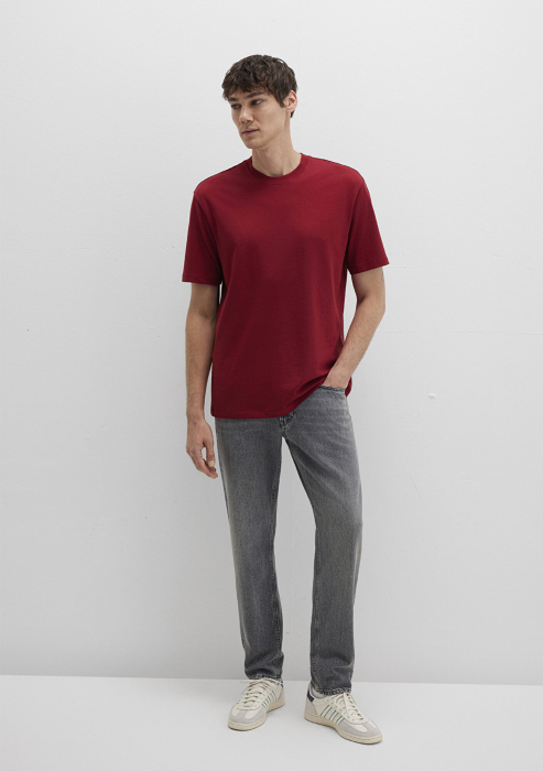 Mavi Tricou Rosu Loose Barbati [2]